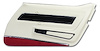 443276 Door Panel, 1977-1977 Chevy Corvette, White Deluxe W/Red Carpet Right/Passenger - image 1