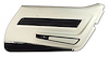 4432Z5 Door Panel, 1977-1977 Chevy Corvette, White Deluxe W/Black Carpet Right/Passenger - image 1