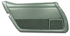 443359 Door Panel, 1982-1982 Chevy Corvette, Silvergreen Left/Driver - image 1