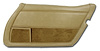 443458 Door Panel, 1981-1982 Chevy Corvette, Camel Right/Passenger, Camel, Vinyl - image 1