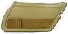 4434A3 Door Panel, 1978-1980 Chevy Corvette, Doeskin Right/Passenger, Doeskin W/Dark Doeskin Carpet, Vinyl - image 1