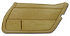 4434A4 Door Panel, 1981-1982 Chevy Corvette, Camel Right/Passenger, Camel W/Light Camel Carpet, Vinyl - image 1