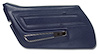 443545 Door Panel, 1977-1977 Chevy Corvette, Dark Blue Standard Left/Driver - image 1