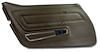 443555 Door Panel, 1977-1977 Chevy Corvette, Dark Brown Standard Left/Driver - image 1