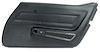 443620 Door Panel, 1977-1977 Chevy Corvette, Black, Standard Right/Passenger - image 1
