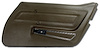 443655 Door Panel, 1977-1977 Chevy Corvette, Dark Brown Standard Right/Passenger - image 1
