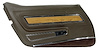 443755 Door Panel, 1976-1976 Chevy Corvette, Dark Brown Deluxe W/Teak Insert Left/Driver - image 1