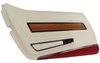 443776 Door Panel, 1976-1976 Chevy Corvette, White Deluxe W/Firethorn Carpet And Teak Insert Left/Driver - image 3
