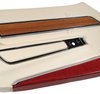 443776 Door Panel, 1976-1976 Chevy Corvette, White Deluxe W/Firethorn Carpet And Teak Insert Left/Driver - image 4