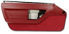 444027 Door Panel, 1984-1985 Chevy Corvette, Red Left/Driver - image 1