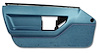 444074 Door Panel, 1986-1989 Chevy Corvette, Blue, Left/Driver - image 1