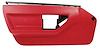 444075 Door Panel, 1986-1989 Chevy Corvette, Red Left/Driver - image 1