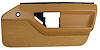 444172 Door Panel, 1984-1987 Chevy Corvette, Saddle Right/Passenger - image 1