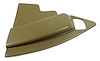 444852 Radio Side Panel, 1965-1966 Chevy Corvette, Saddle Right/Passenger - image 1