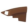 444854 Radio Side Panel, 1963-1964 Chevy Corvette, Saddle Right/Passenger - image 1
