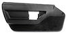 445020 Door Panel, 1984-1989 Chevy Corvette, Black, Deluxe Coupe Left/Driver - image 1