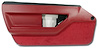 445027 Door Panel, 1984-1985 Chevy Corvette, Red Deluxe Coupe Left/Driver - image 1