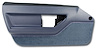 445070 Door Panel, 1984-1985 Chevy Corvette, Blue Deluxe Coupe Left/Driver - image 1