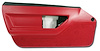 445075 Door Panel, 1986-1989 Chevy Corvette, Red Deluxe Coupe Left/Driver - image 1