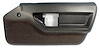 445171 Door Panel, 1984-1987 Chevy Corvette, Bronze Deluxe Coupe Right/Passenger - image 1