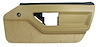 445172 Door Panel, 1984-1987 Chevy Corvette, Saddle Deluxe Coupe Right/Passenger - image 1