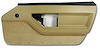 445372 Door Panel, 1986-1987 Chevy Corvette, Saddle Deluxe Convertible Right/Passenger - image 1