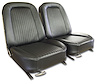 445520 Vinyl Seat Covers, 1964-1964 Chevy Corvette, Black - image 1