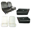 445520KCV Convertible Interior Package, 1964-1964 Chevy Corvette, OE Vinyl Covers, Foam, Deluxe Door Panels, Black - image 1
