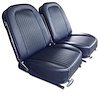 445542 Vinyl Seat Covers, 1964-1964 Chevy Corvette, Dark Blue - image 1