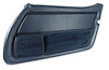 446048 Leather Door Panel, 1978-1981 Chevy Corvette, Dark Blue Right/Passenger - image 1