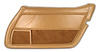 4460A5 Leather Door Panel, 1981-1982 Chevy Corvette, Camel Right/Passenger, Eckler's Camel, Leather - image 1
