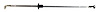 44629 Upper Door Lock Control Rod, 1968-1977 Chevy Corvette - image 1