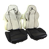 447120 Mounted Leather-Like Vinyl Seat Covers, 1994-1996 Chevy Corvette, Black, Standard - image 1
