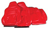 447385 Leather-Like Vinyl Seat Covers, 1994-1996 Chevy Corvette, Red Standard - image 1