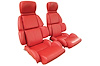 448885 Leather-Like Vinyl Seat Covers, 1993-1993 Chevy Corvette, Red Standard - image 1
