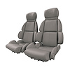 448984 Mounted Leather-Like Vinyl Seat Covers, 1993-1993 Chevy Corvette, Gray Standard - image 1