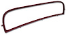 449124 Coupe Rear Window Frame, 1977-1977 Chevy Corvette, Red - image 1
