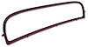 449131 Coupe Rear Window Frame, 1973-1975 Chevy Corvette, Oxblood - image 1