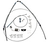 44956 Front & Rear Park Brake Cable Kit, 1967-1982 Chevy Corvette - image 1