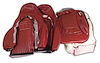 462089 Vinyl Sport Seat Covers, 1997-1999 Chevy Corvette, Red - image 1