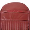 462189E Leather Sport Seat Covers W/Vinyl Trim/Crossflag Logo, 1997-1999 Chevy Corvette, Red - image 4
