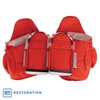 462193 Leather Sport Seat Covers W/Vinyl Trim, 2000-2004 Chevy Corvette, Torch Red - image 2