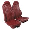 462389 Vinyl Standard Seat Covers, 1997-1999 Chevy Corvette, Red - image 4