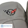 462391 Vinyl Standard Seat Covers, 1998-2004 Chevy Corvette, Oak - image 2