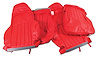 462393 Vinyl Standard Seat Covers, 2000-2004 Chevy Corvette, Torch Red - image 1