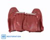 462489E Leather Standard Seat Covers W/Vinyl Trim/Crossflag Logo, 1997-1999 Chevy Corvette, Red - image 2