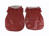462489E Leather Standard Seat Covers W/Vinyl Trim/Crossflag Logo, 1997-1999 Chevy Corvette, Red - image 4