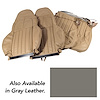 462588 100-percent Leather Standard Seat Covers, 1997-2004 Chevy Corvette, Gray - image 1