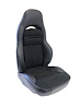 462593S Leather Standard Seat Covers W/Black Ultra-Suede Inserts, 2000-2004 Chevy Corvette, Torch Red - image 1