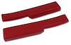 463675 Door Sill Pads, 1986-1987 Chevy Corvette, Red - image 1
